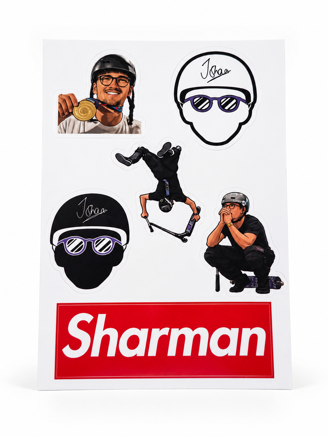 Jayden Sharman Sticker Sheet